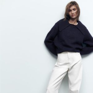 Zara Polo Collar Knit Sweater